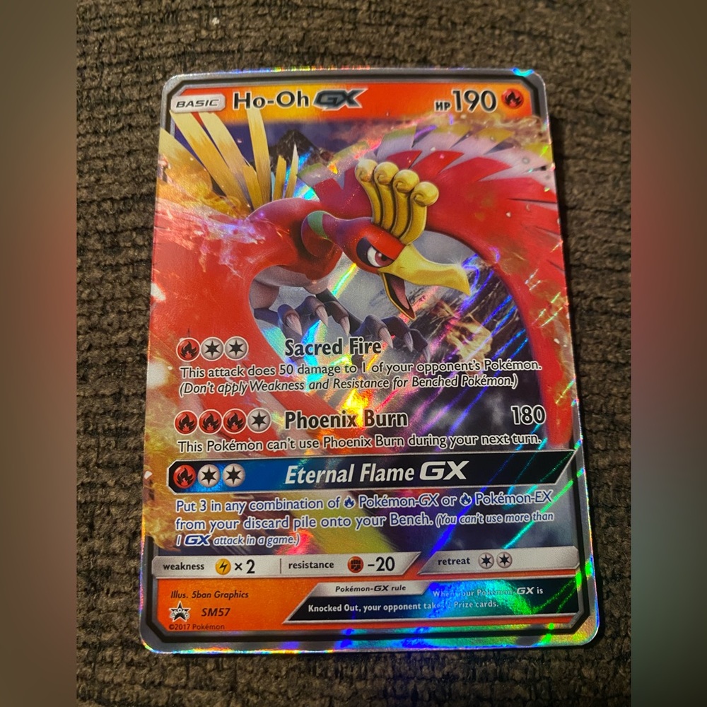 Ho-Oh GX Pokémon card